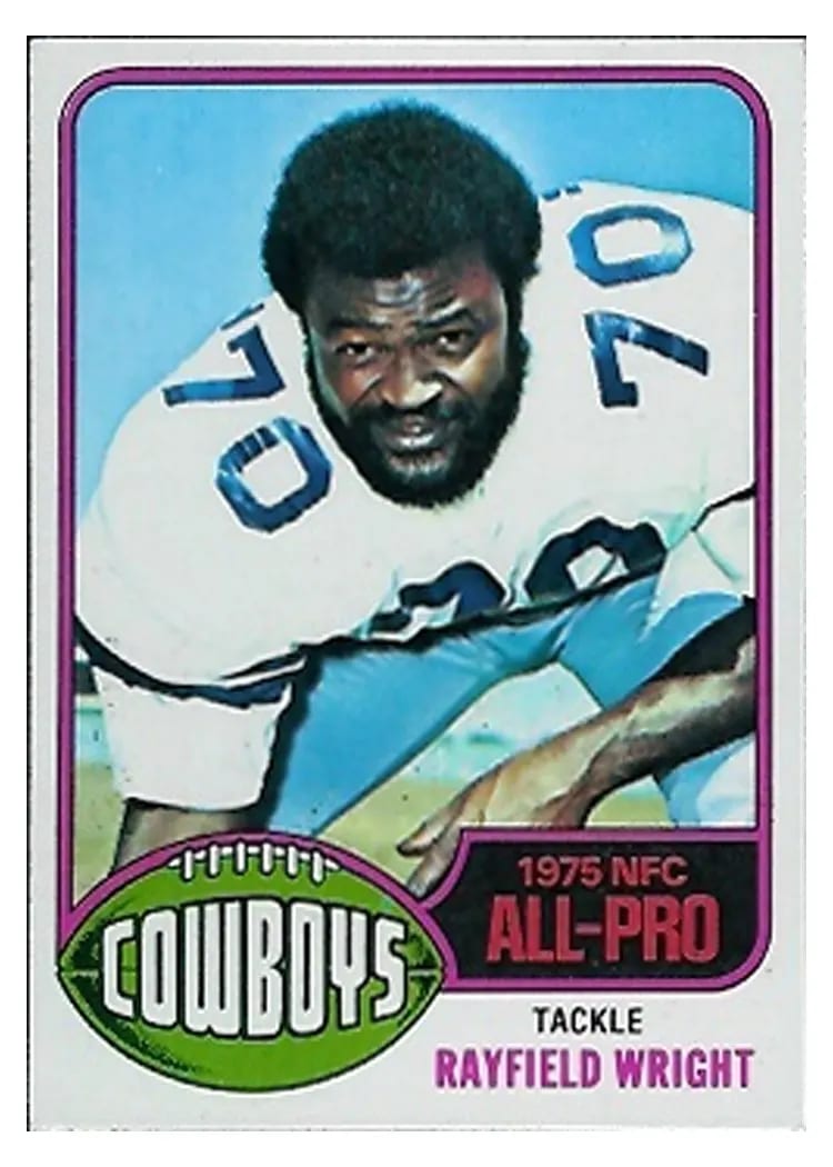 1976 Topps Rayfield Wright #190 card