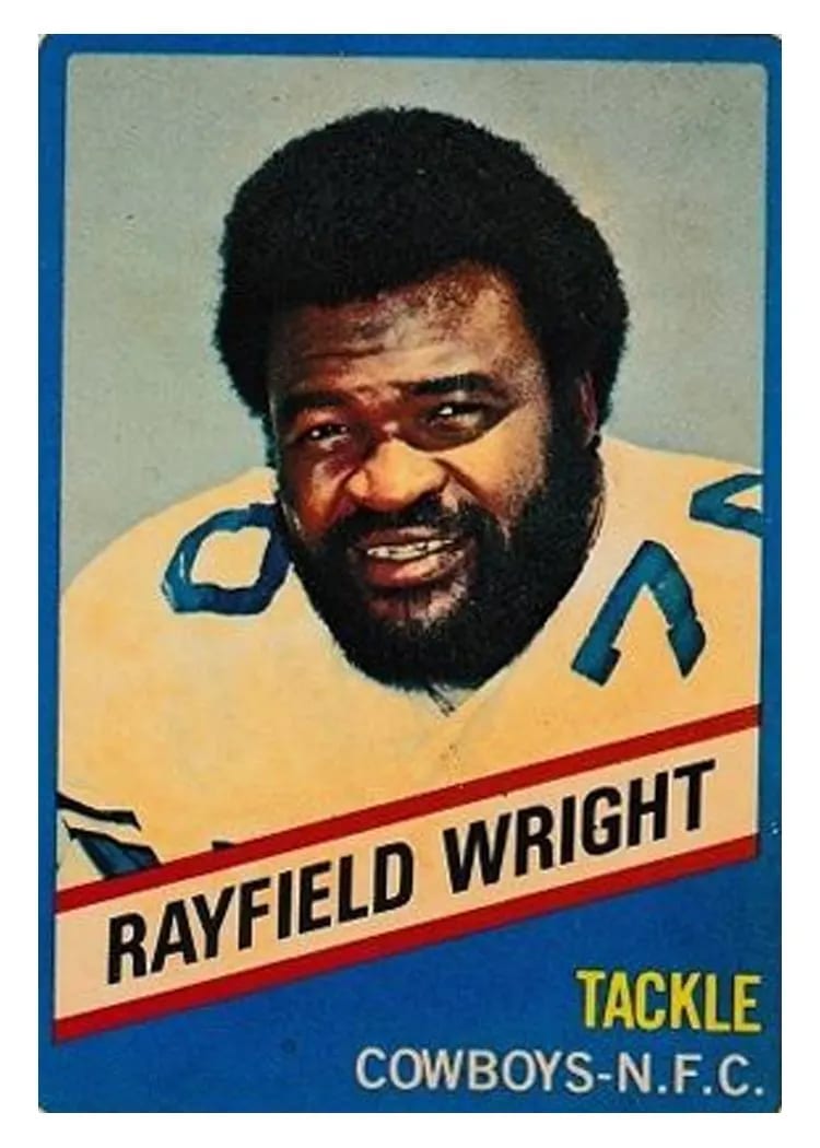 1976 Wonder Bread Rayfield Wright #8 card