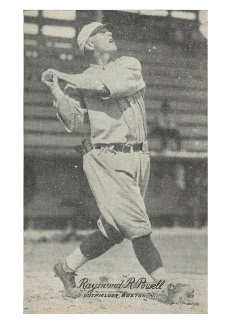 1921 Exhibits Raymond R. Powell card