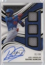 2023 Panini Immaculate Collection Prospect Triple Memorabilia Signatures Rayne Doncon #PTS-RD card