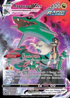 2022 Silver Tempest Trainer Gallery Rayquaza VMAX #TG20 card