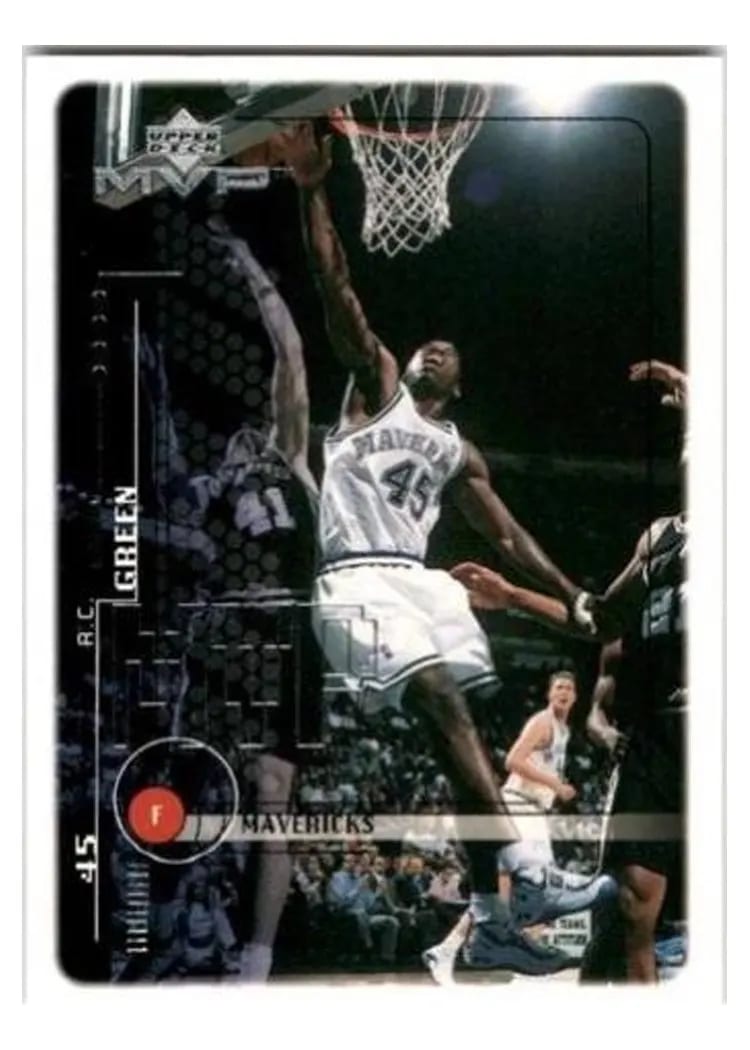 1999 Upper Deck MVP Rc Green #32 card
