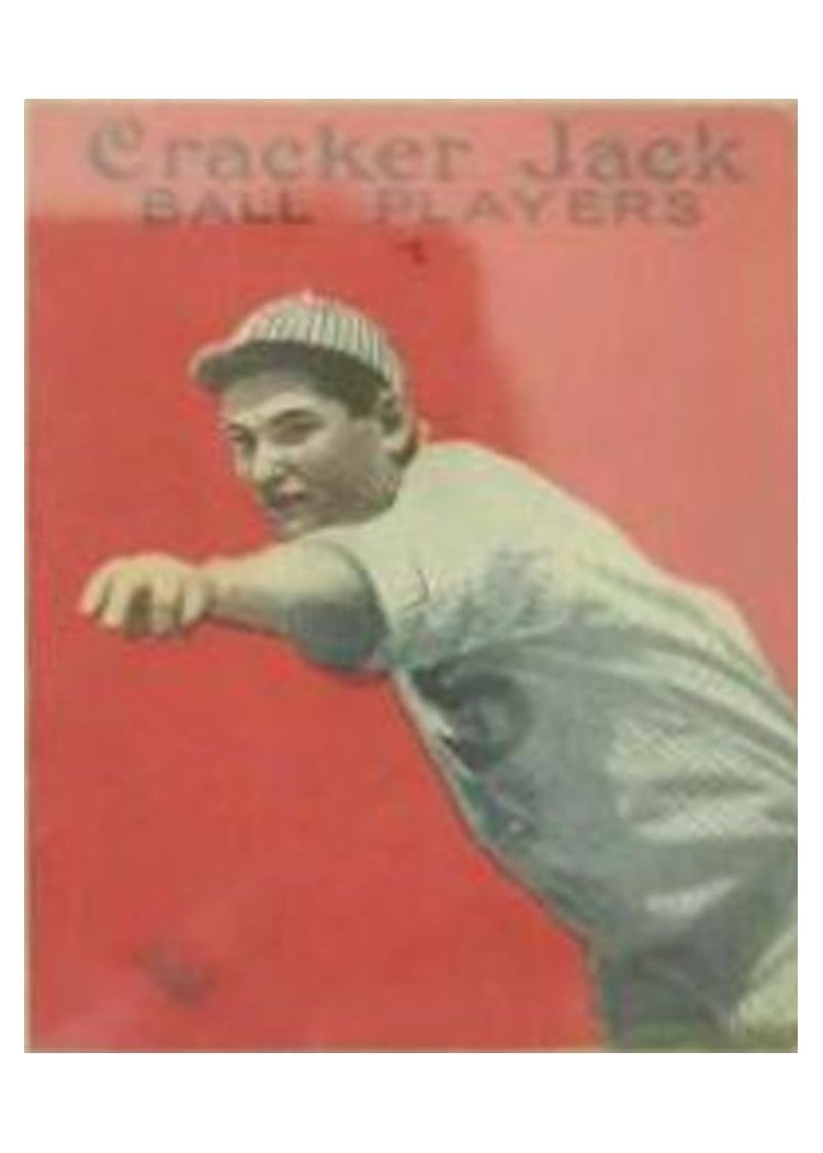 1914 Cracker Jack Reb Russell #15 card