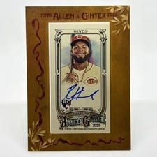 2025 Topps Allen & Ginter Framed Mini Autographs (Baseball) Rece Hinds #MA-RHI card