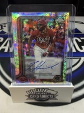 2025 Topps Chrome Logofractor Edition Rookie Autographs Rece Hinds #RA-RH card