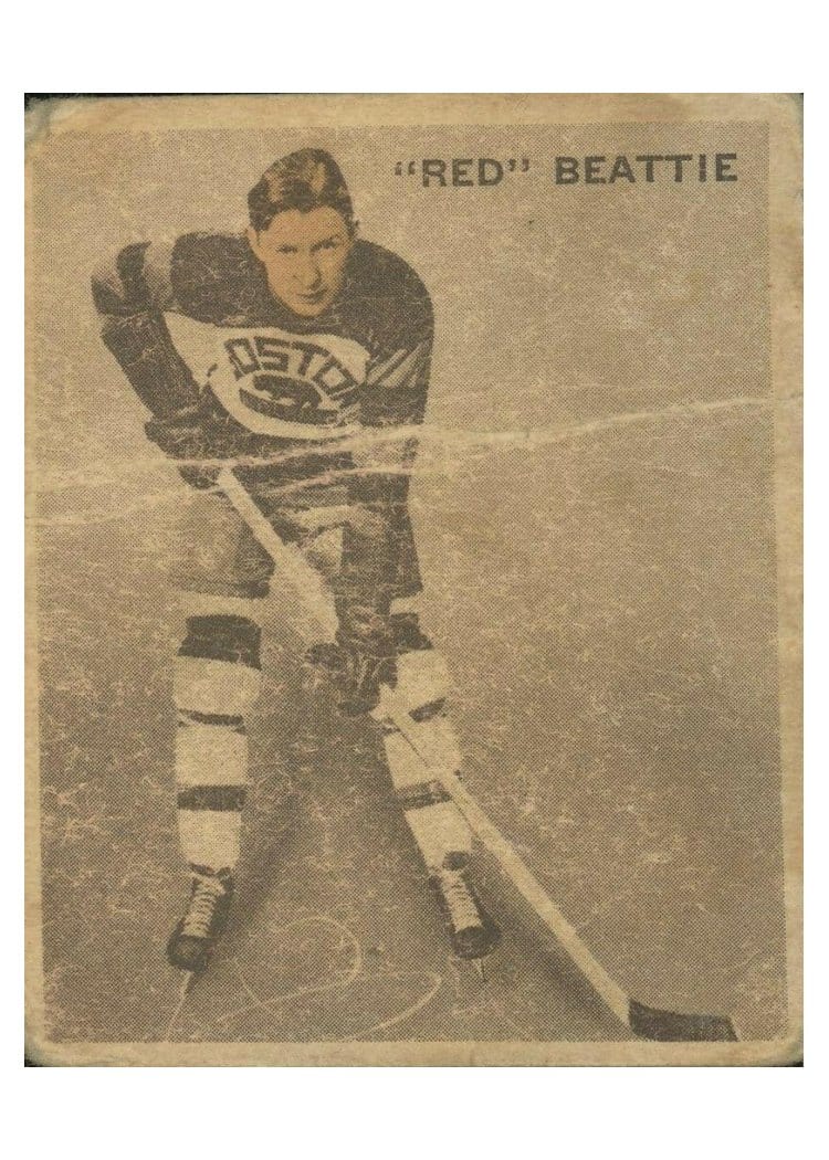 1933 World Wide Gum Ice Kings Red Beattie #29 card