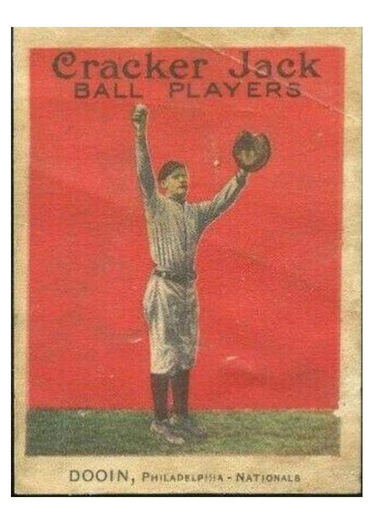 1914 Cracker Jack Red Dooin #38 card