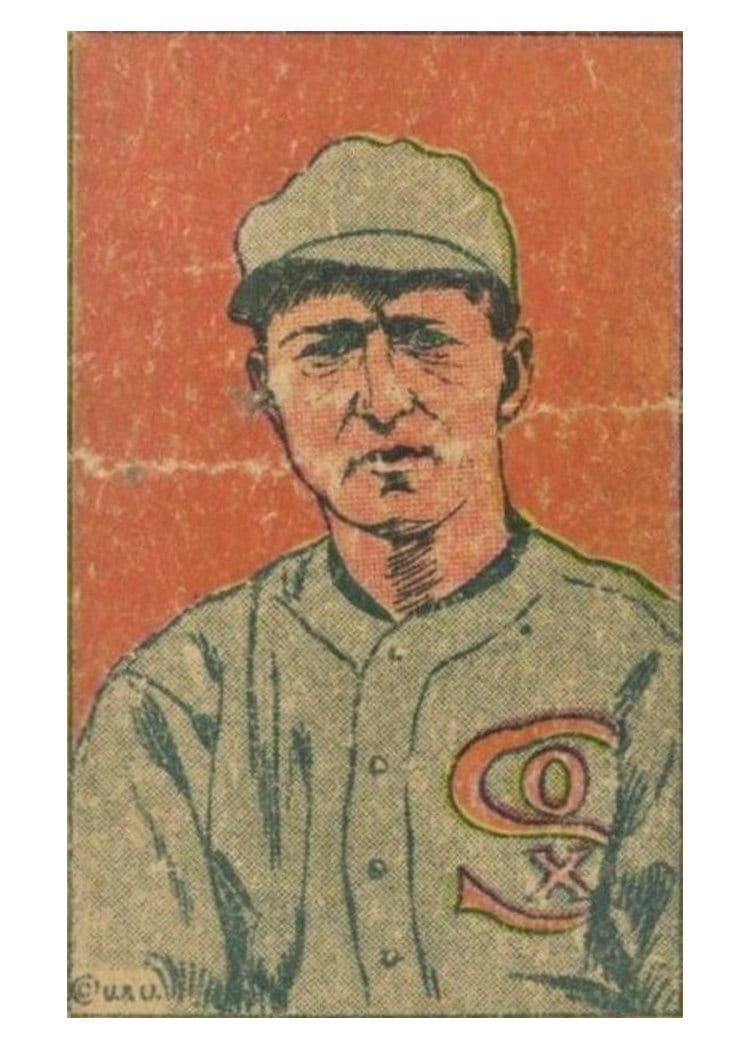 1923 W515 1 Red Faber Hand Cut #60 card