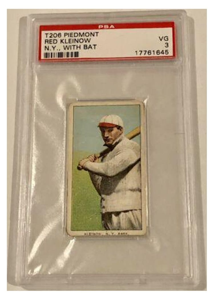 1909 T206 Piedmont 150 Red Kleinow card