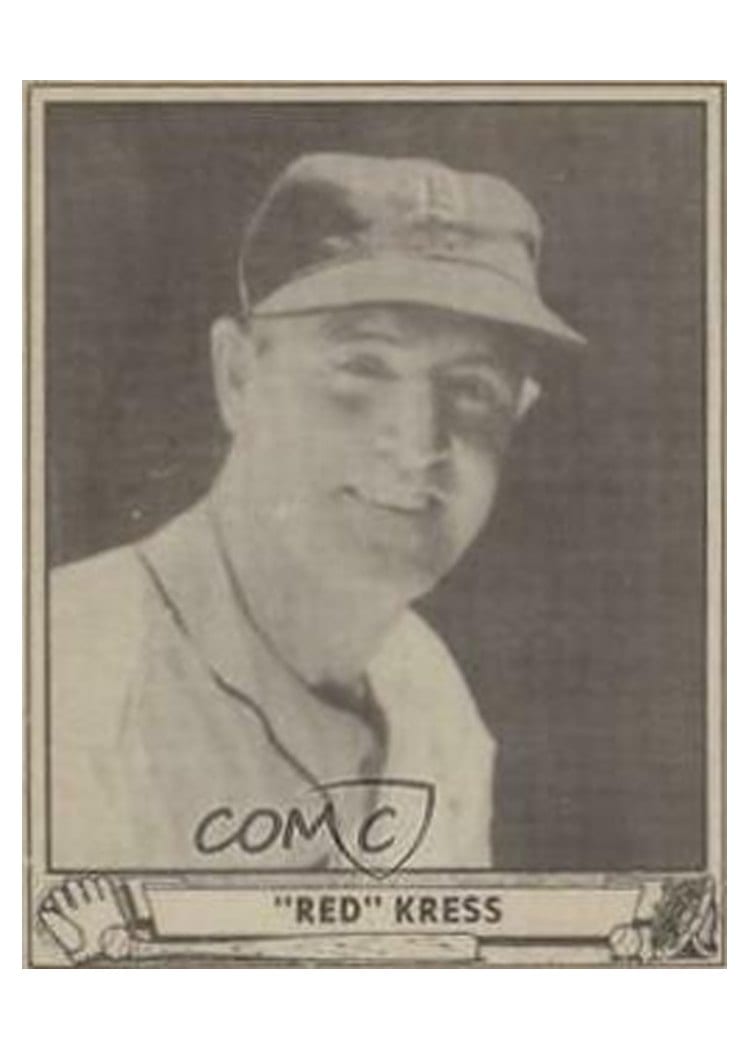 1940 Play Ball Red Kress #45 card