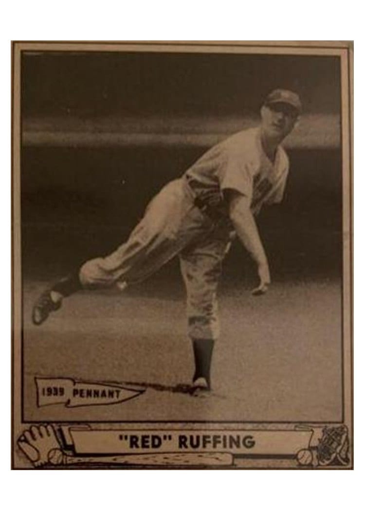 1940 Play Ball Red Ruffing #10 card