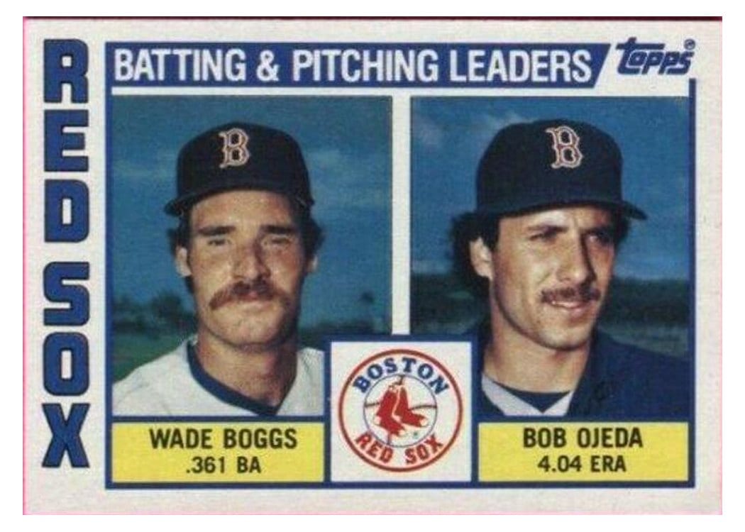 1984 Topps Red Sox Leaders #786 card