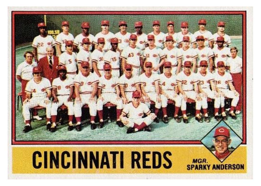 1976 Topps Reds Team #104 card