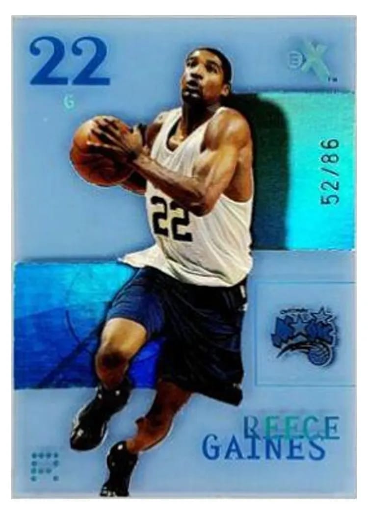 2003 Fleer E-X Reece Gaines Now #86 card