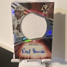 2025 Bowman University Best Prospect Jumbo Relic Autographs Refractor Reed Harris #JRA-RH card