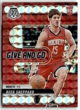 2024-25 Panini Mosaic Give and Go Reed Sheppard #7 card