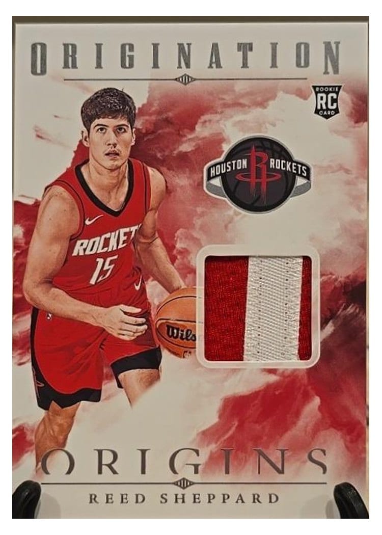 2024-25 Panini Origins Origination Memorabilia Set Reed Sheppard #OM-RSH card