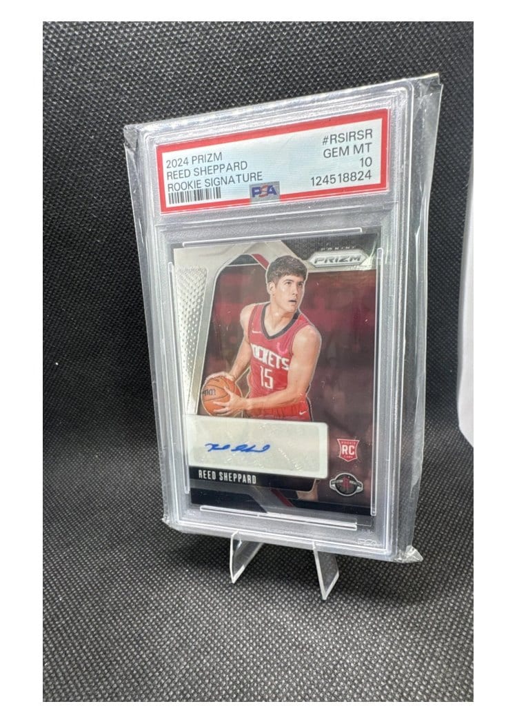 2024-25 Panini Prizm Rookie Signatures Reed Sheppard #RSI-RSR card