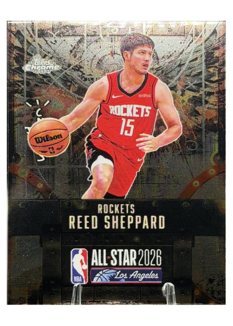 2025-26 Topps Chrome Cactus Jack X NBA All-Star Game Base Set ASG Reed Sheppard #7 card