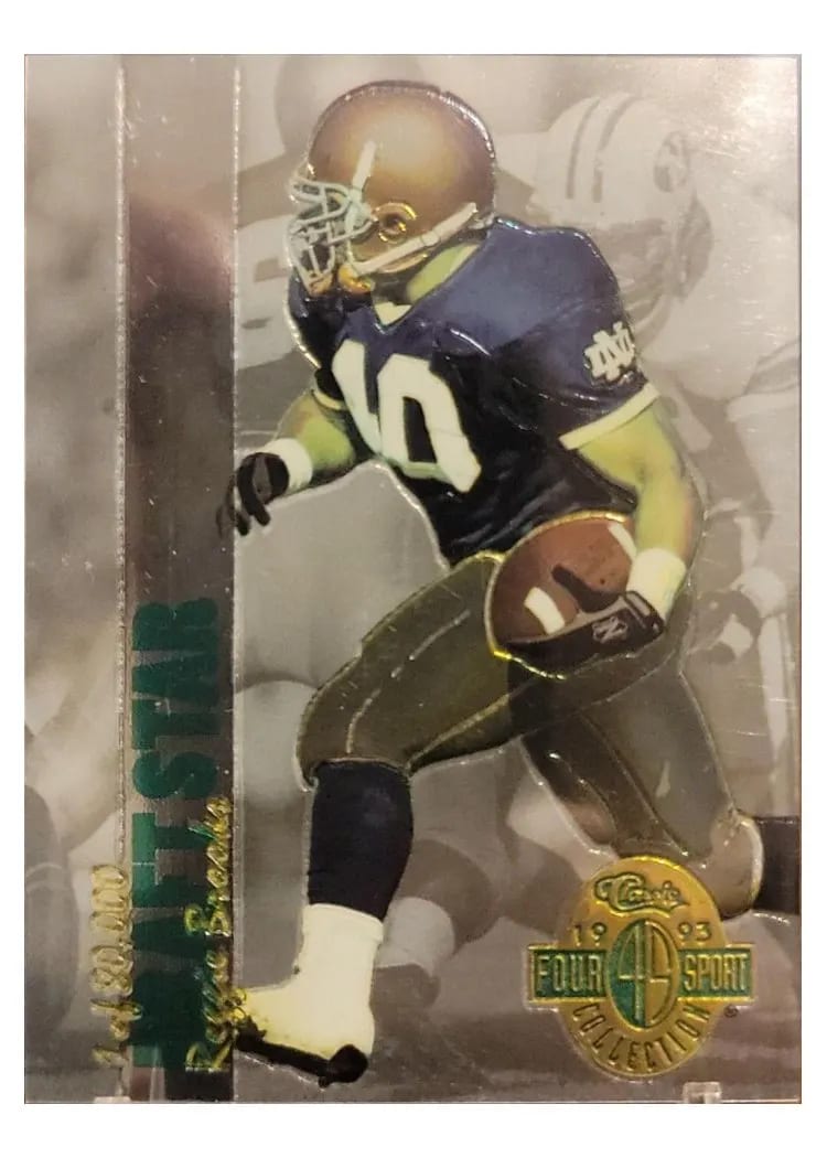 1993 Classic Draft Stars Reggie Brooks #DSS-4 card