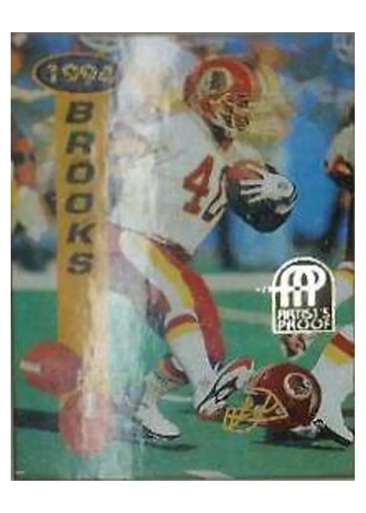 1994 Sportflics Reggie Brooks Artist's Proof #50 card