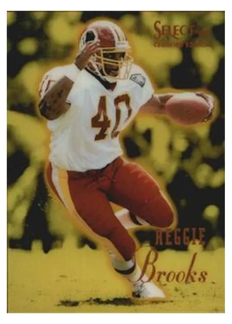 1995 Panini Select Certified Reggie Brooks Mirror Gold #84 card
