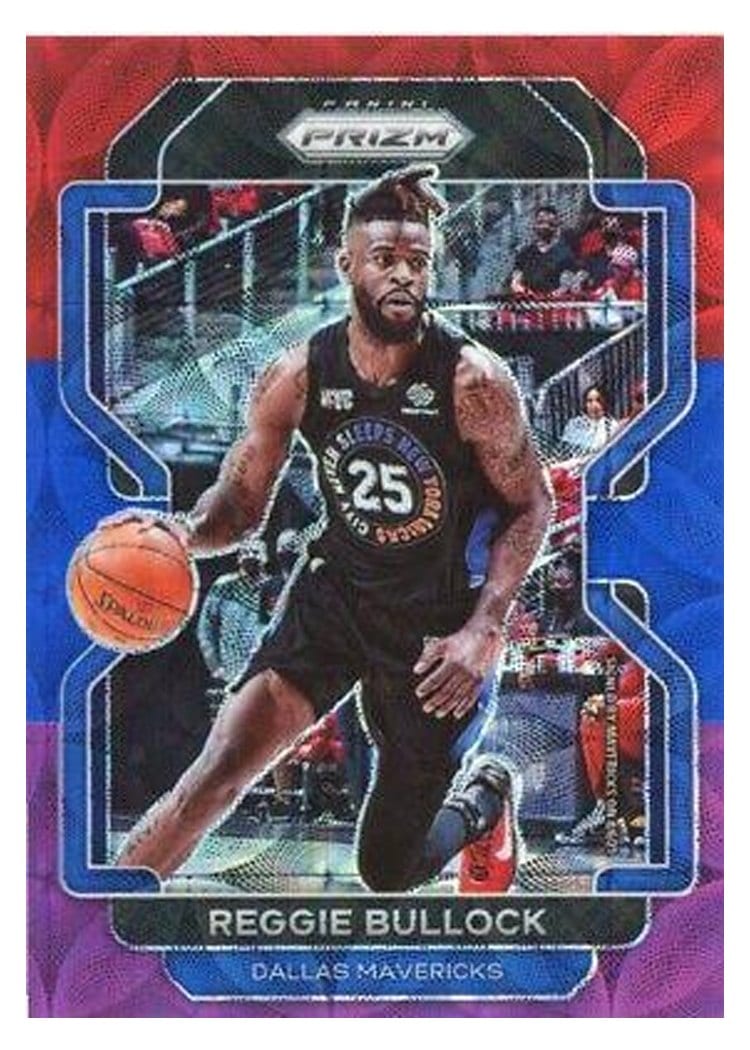 2021-22 Panini Prizm Base Set Reggie Bullock Red Blue Purple Choice Prizm #180 card