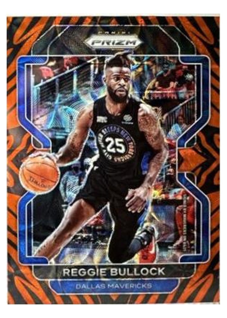 2021-22 Panini Prizm Base Set Reggie Bullock Tiger Stripe Choice Prizm #180 card