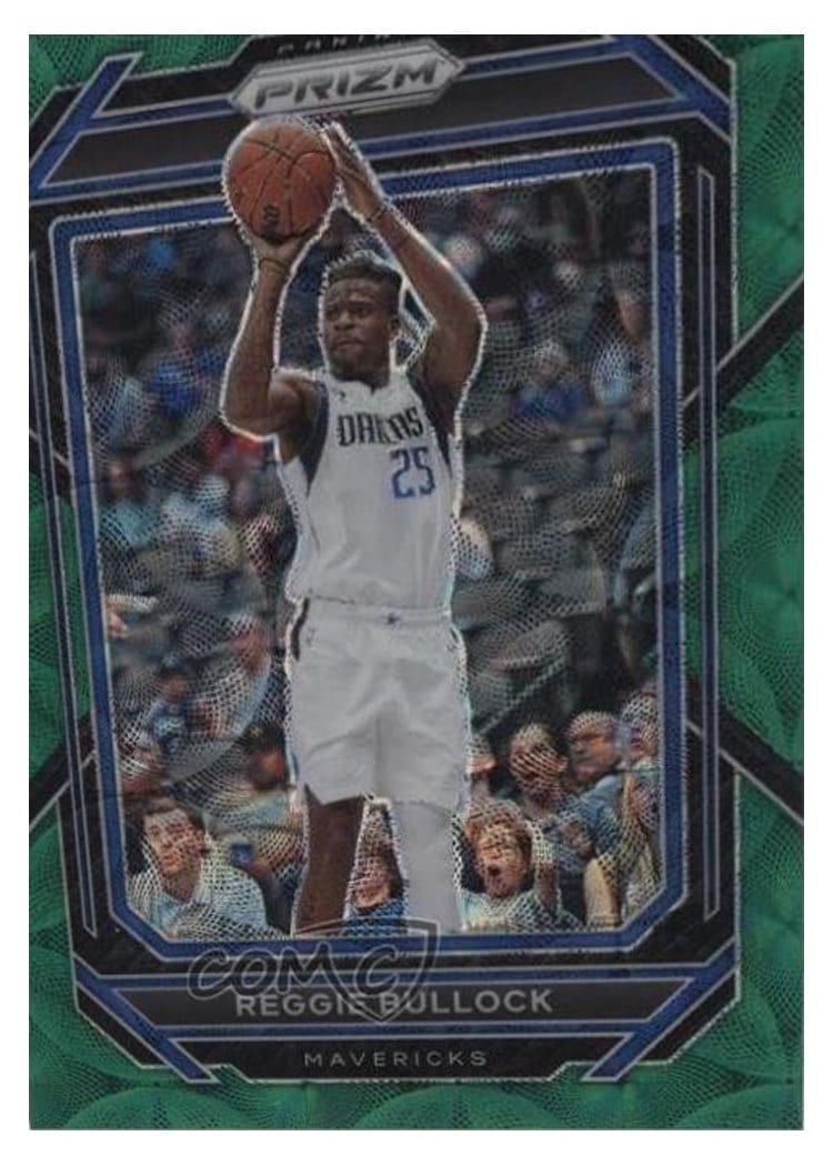 2022-23 Panini Prizm Base Set Reggie Bullock Choice Green Prizm #179 card