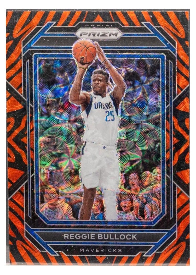 2022-23 Panini Prizm Base Set Reggie Bullock Choice Tiger Stripe Prizm #179 card