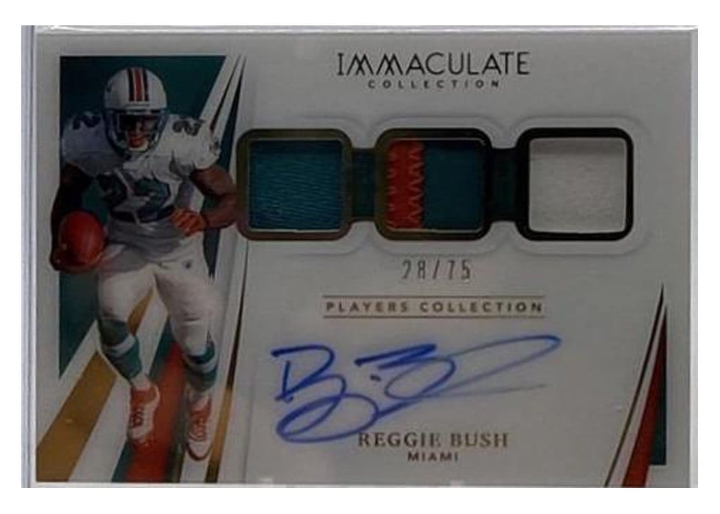 2022 Panini Immaculate Collection 2021 Panini Immaculate Collection Update I: Immaculate Players Collection Autographs Reggie Bush #IPC-RB card