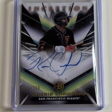 2023 Bowman Inception Autographs Reggie Crawford #BPA-RC card
