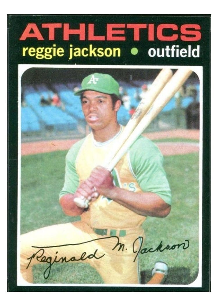 1971 Topps Reggie Jackson #20 card