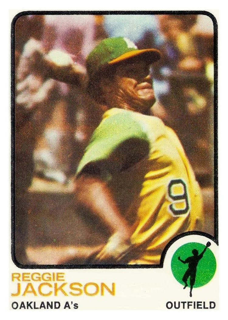 1973 Topps Reggie Jackson #255 card