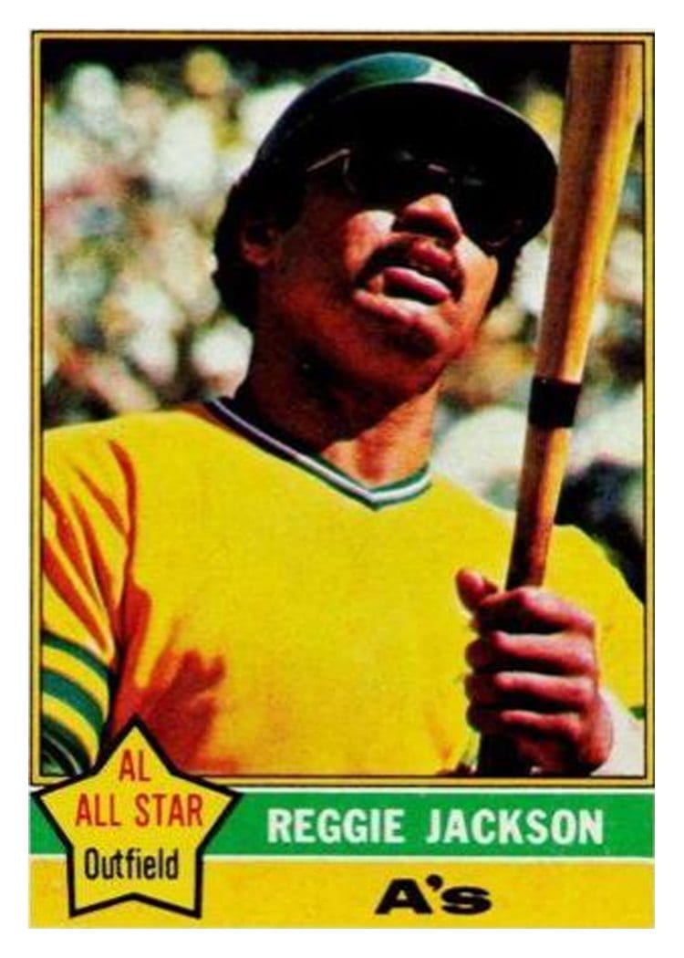 1976 Topps Reggie Jackson #500 card