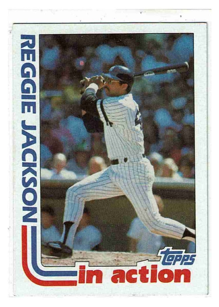1982 Topps Base Set Reggie Jackson #301 card
