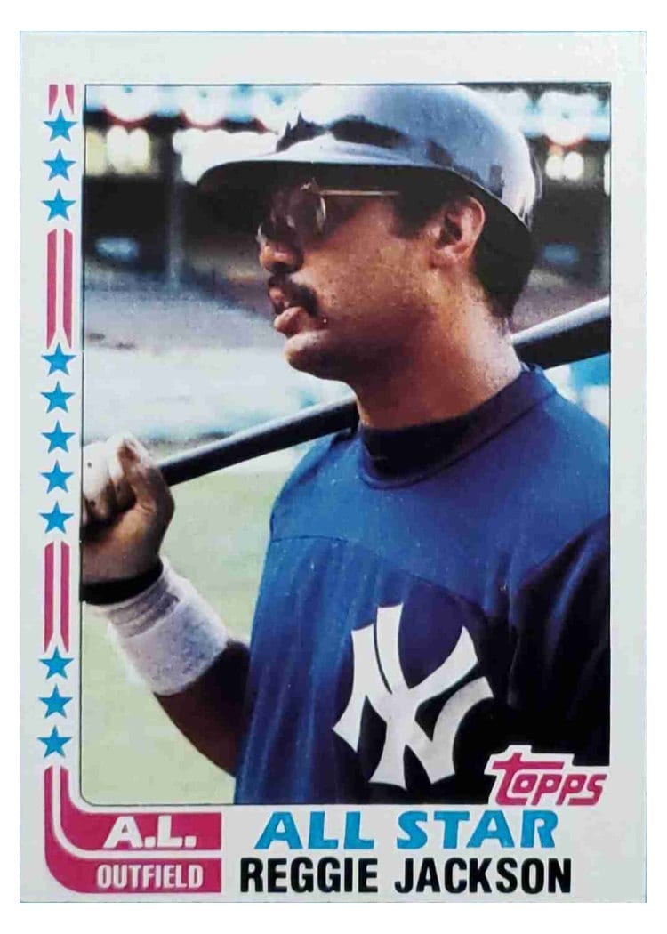 1982 Topps Base Set Reggie Jackson #551 card