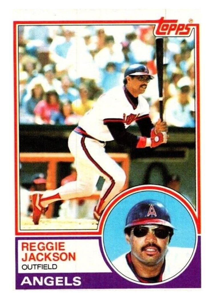 1983 Topps Reggie Jackson #500 card