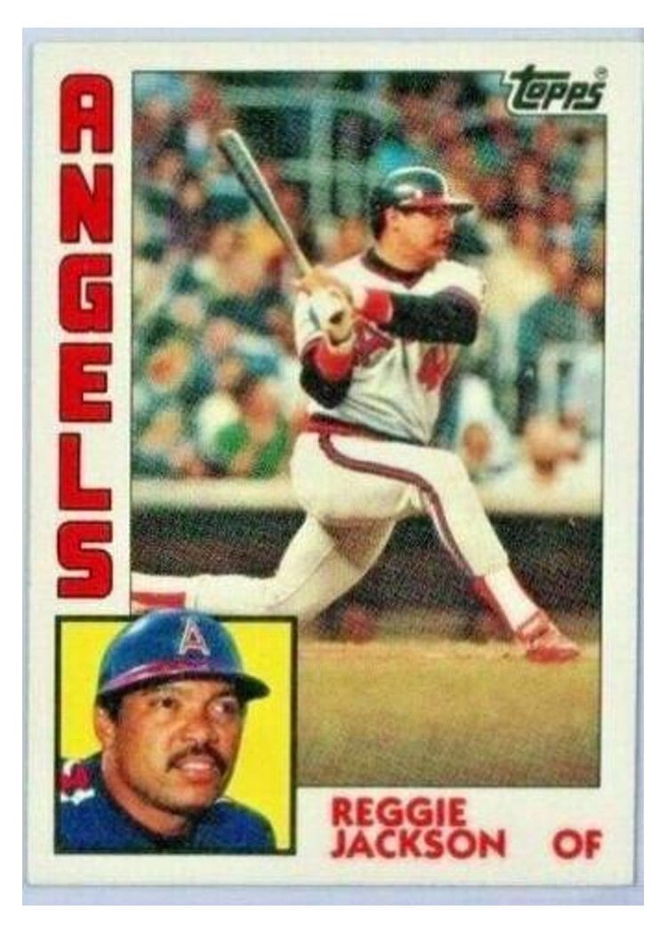 1984 Topps Reggie Jackson #100 card