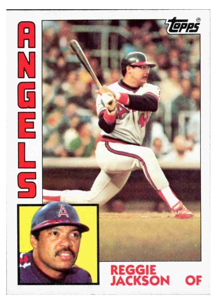 1984 Topps Base Set Reggie Jackson #100 card