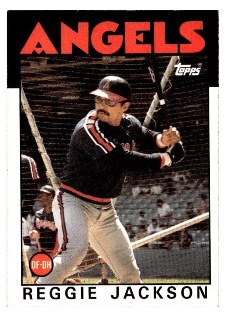 1986 Topps Reggie Jackson #700 card