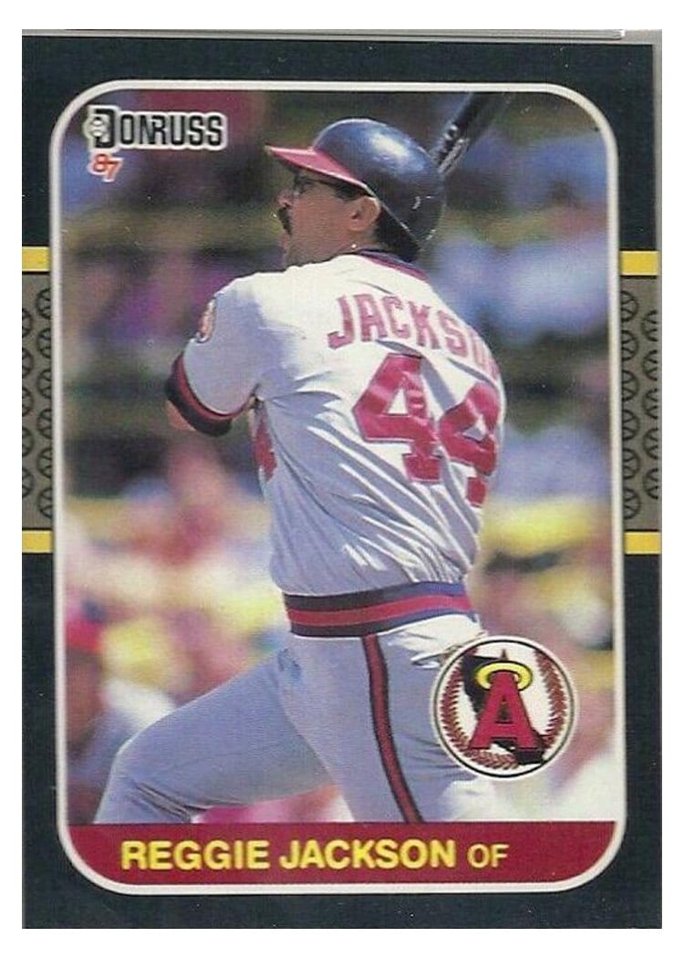 1987 Donruss Reggie Jackson #210 card