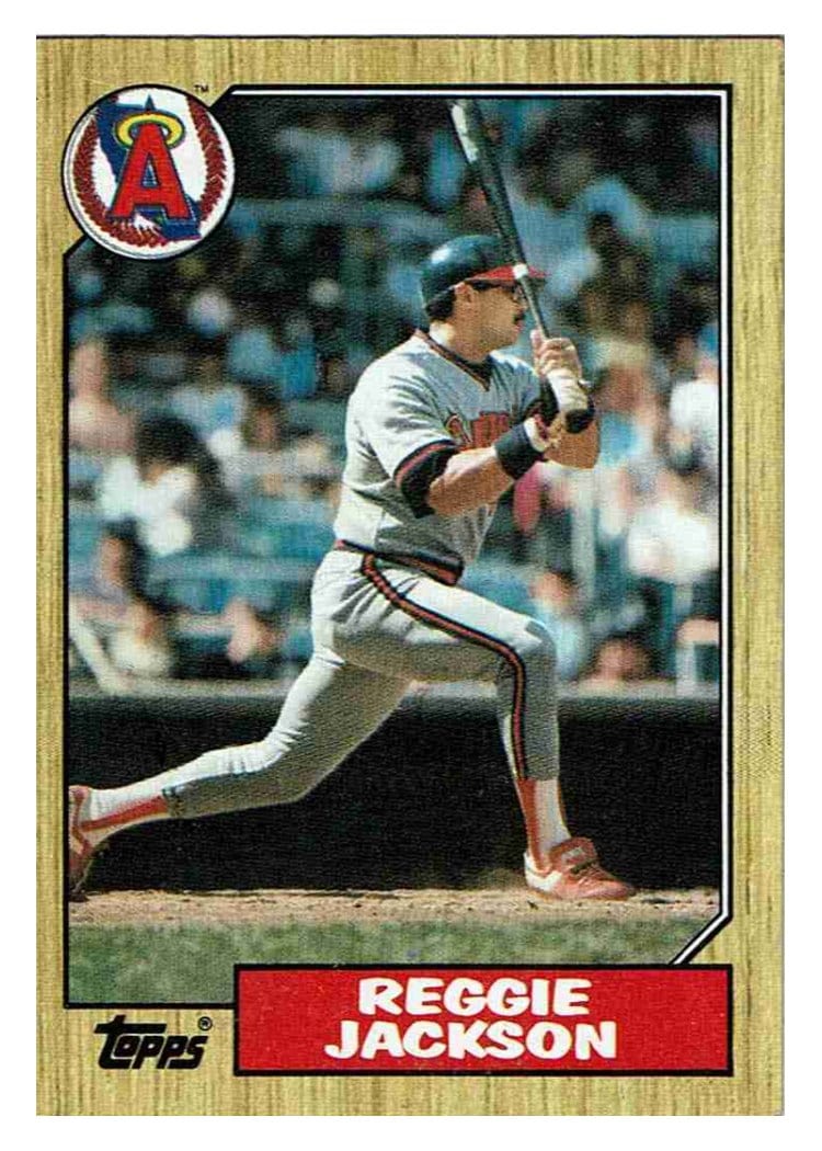 1987 Topps Base Set Reggie Jackson #300 card