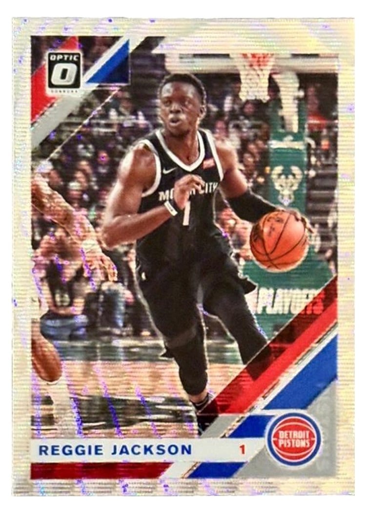 2019-20 Donruss Optic Base Set Reggie Jackson Silver Wave #106 card