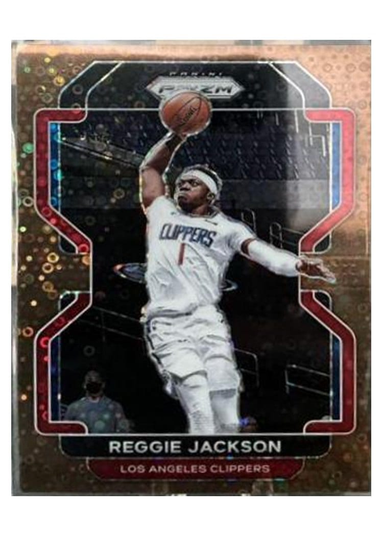 2021-22 Panini Prizm Base Set Reggie Jackson Gold Shimmer #213 card