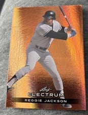 2024 Leaf Electrum Baseball Base Set Reggie Jackson #56 card