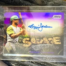 2025 Stadium Club Savage Sluggers Autographs Reggie Jackson #SS-RJ card