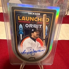 2025 Topps Cosmic Chrome Launched Into Orbit Autographs Reggie Jackson #LIOA-RJ card