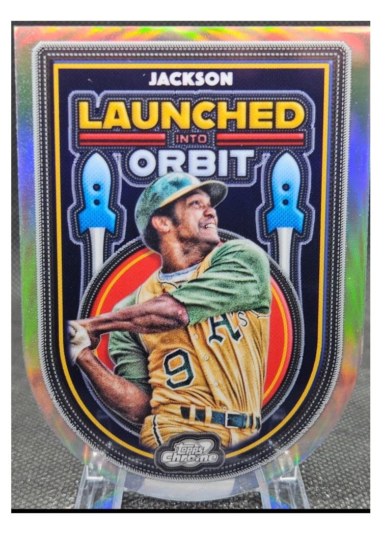 2025 Topps Cosmic Chrome Launched into Orbit Reggie Jackson #LIO-14 card