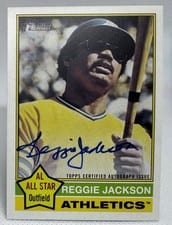 2025 Topps Heritage Real One Autographs Reggie Jackson #76RO-RJ card